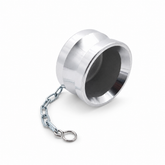 2.5" BS336 Instantaneous Male Blanking Plug - Aluminium