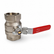 2 Piece Full Bore Ball Valve - Locking Lever BSPP Female x Female - Stainless Steel