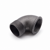 BSP 90° Male to Female Bend / Elbow - Malleable Iron