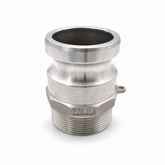 Camlock Male to BSP Male Type F - 316 Stainless Steel