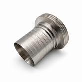 DIN 11851 Male External Crimp Hose Tail - 316 Stainless Steel