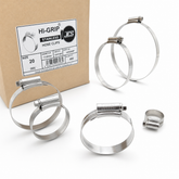 JCS Hi-Grip Stainless Steel Worm Drive Hose Clip W4 - Medium Pressure