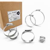 JCS Hi-Grip Zinc Plated Worm Drive Hose Clip W1 - Medium Pressure