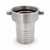 URT Female Coupling Serrated Tail - 316 Stainless Steel