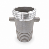 URT Lugged Male Serrated Hose Tail - Aluminium